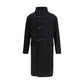 Tagliatore Black Fleece Wool Coat