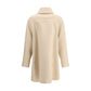 Valentino Cream Fleece Wool Coat