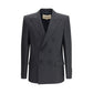 Valentino Black Polyester Coat