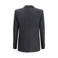 Valentino Black Polyester Coat
