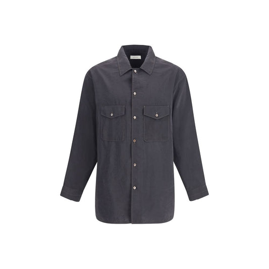 Lemaire Gray Silk Shirt
