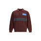 GR10K Bordeaux Wool Polo Shirt Mens T-Shirt