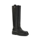 Fendi Black Calf Leather Bos Taurus Ankle Boots