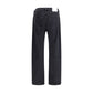 Agolde Black Cotton Straight-Leg Jeans