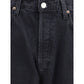 Agolde Black Cotton Straight-Leg Jeans