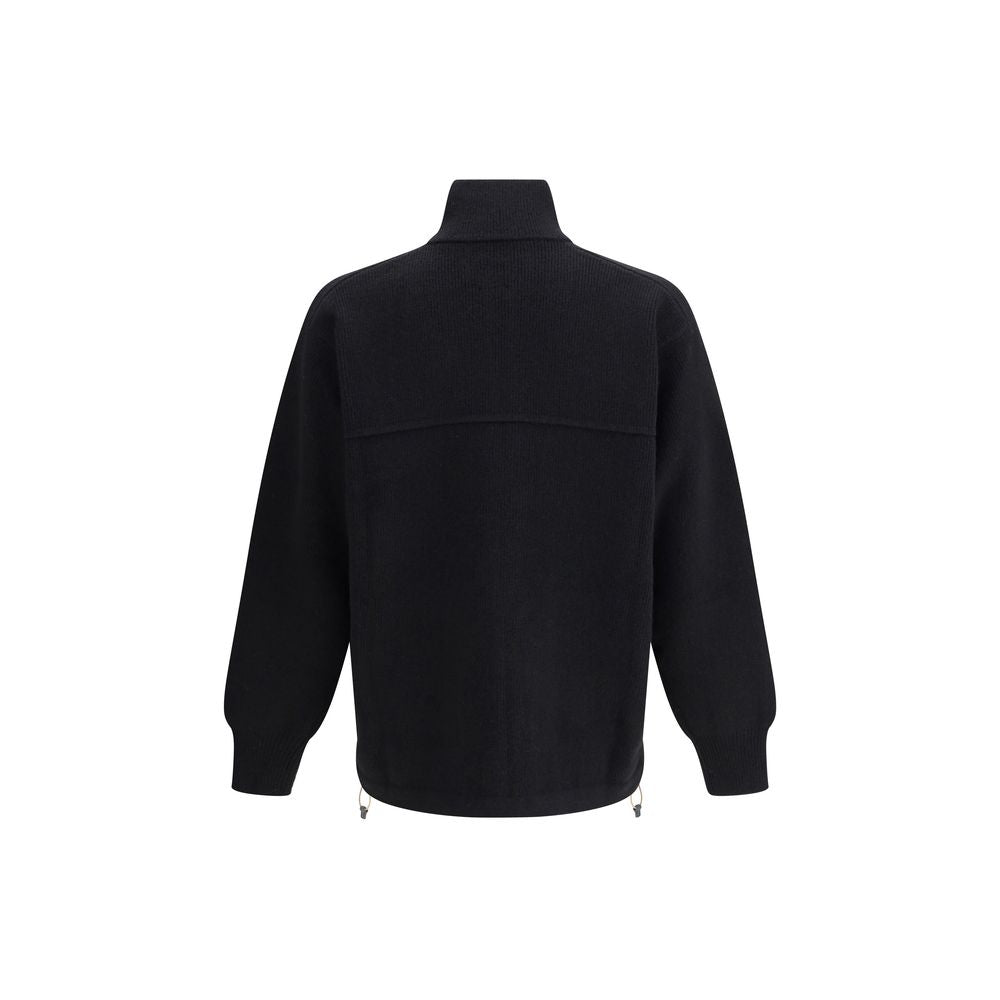 GR10K Black Wool Coat