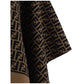Fendi Brown Wool Scarf
