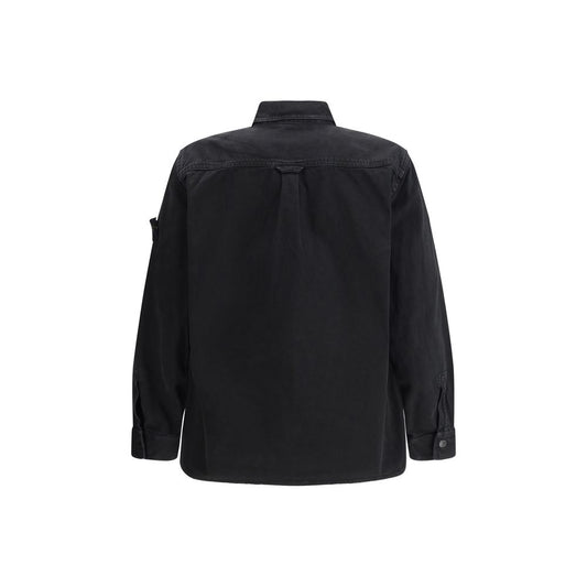 Stone Island Black Cotton Shirt