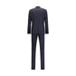 Prada Blue Fleece Wool Two-Piece Suit