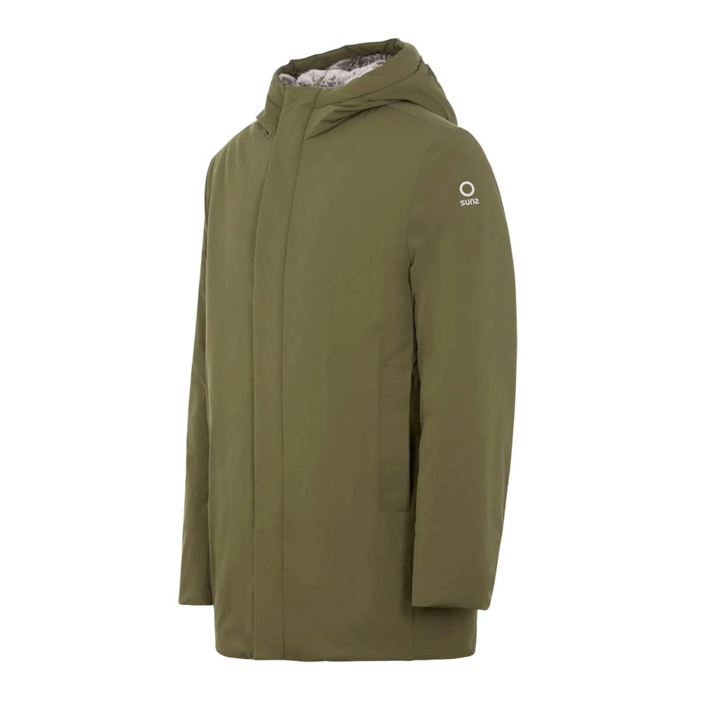 Suns Green Polyester Jackets & Coat Mens Jacket