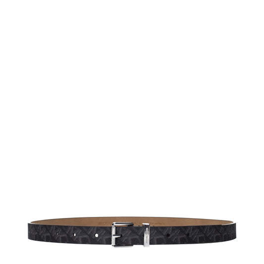 Michael Kors Gray Fabric Regular Belt