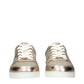 Jimmy Choo Gold Leather Sneakers