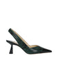 Jimmy Choo Green Leather Pumps