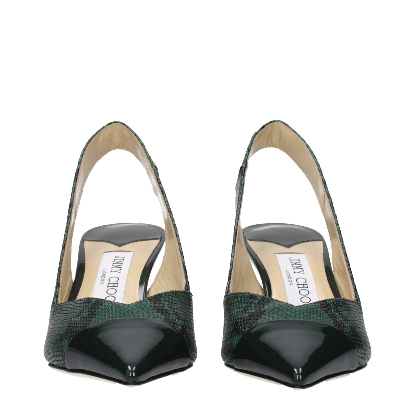 Jimmy Choo Green Leather Pumps