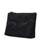 Jimmy Choo Black Satin Clutch Bag
