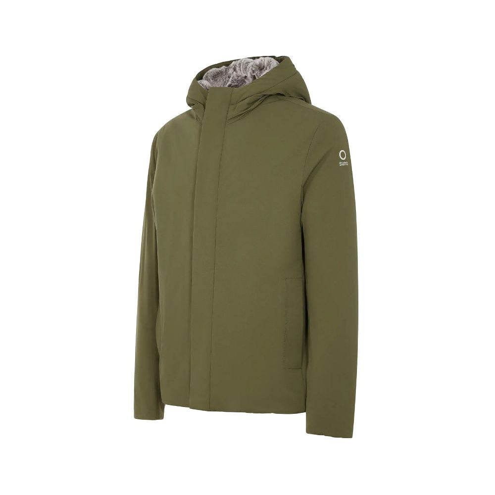 Suns Green Polyester Jackets & Coat Mens Jacket