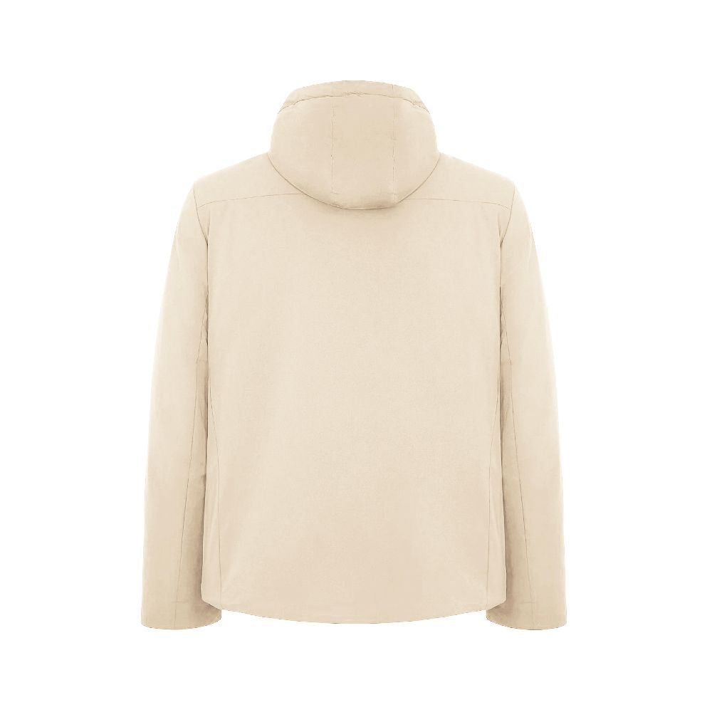 Suns White Polyester Jackets & Coat Mens Jacket