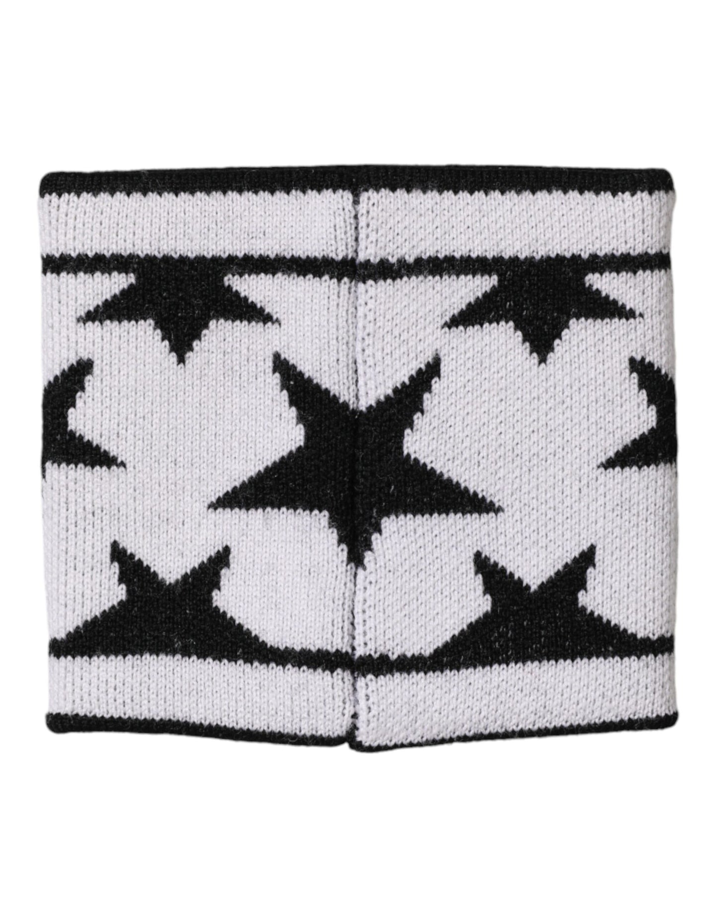 Dolce & Gabbana White Black Wool Logo #DGMILLENNIALS Wristband Mens Bracelet