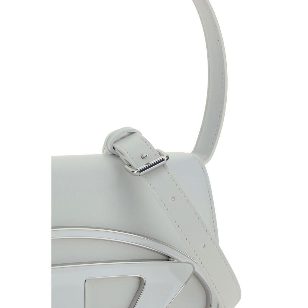 Diesel White Calf Leather Bos Taurus Shoulder Bag Womens Shoulder Bag