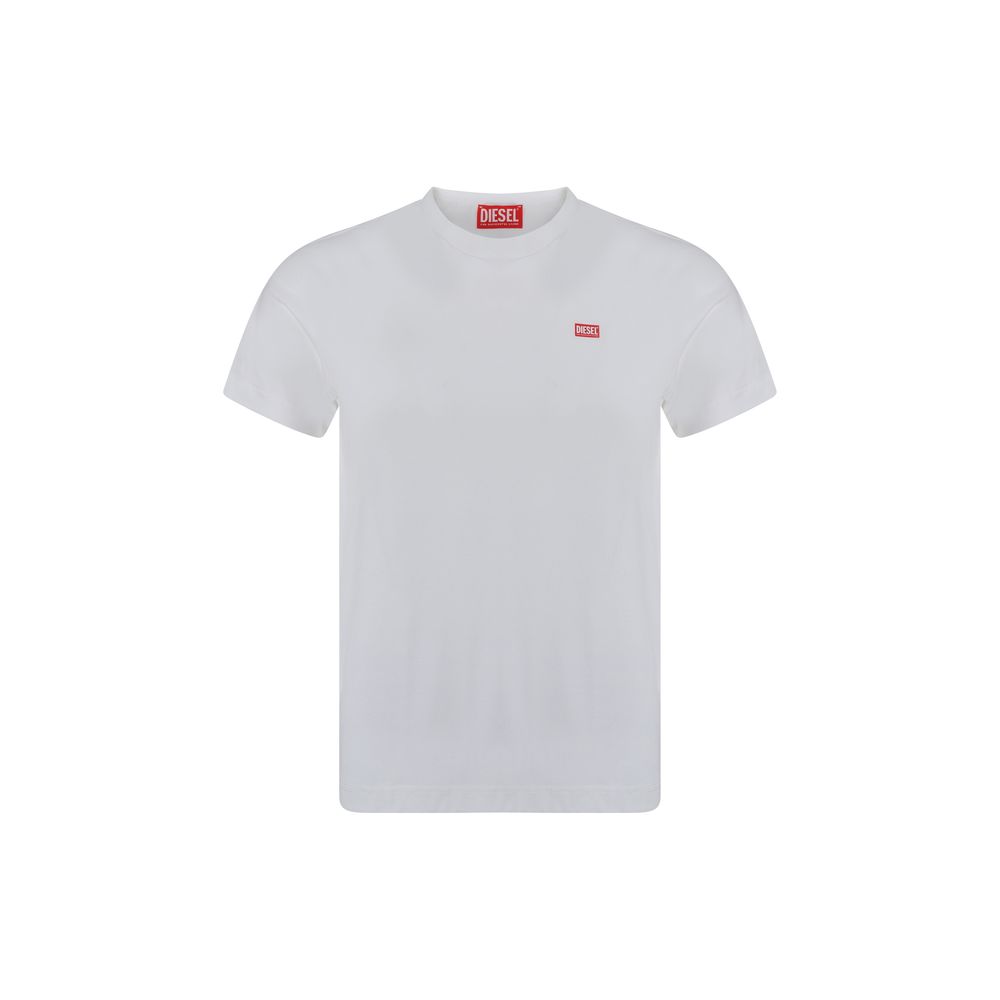 Diesel White Cotton T-Shirt Mens T-Shirt