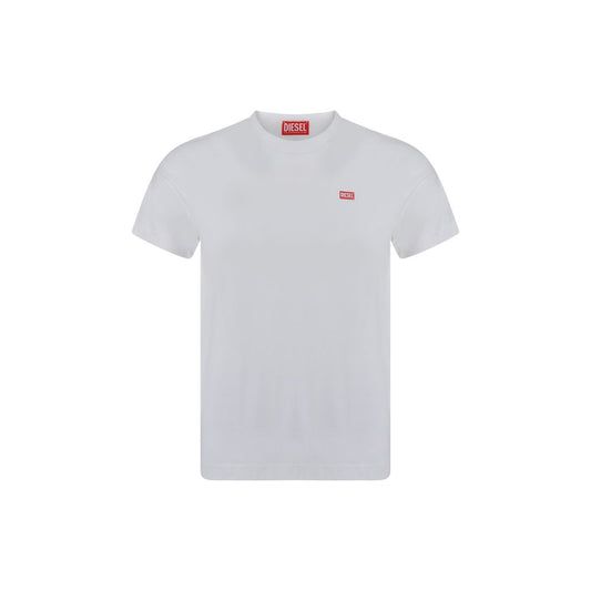 Diesel White Cotton T-Shirt Mens T-Shirt