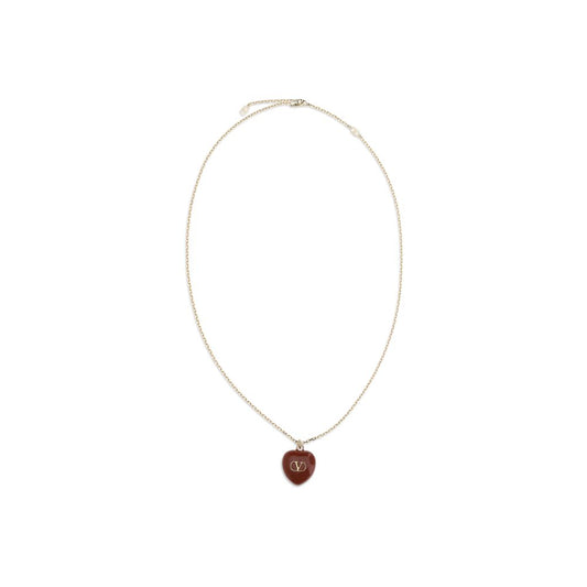 Valentino Garavani Red Brass Necklace