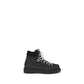 Diemme Black Calf Leather Bos Taurus Lace-Up Boots