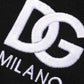 Dolce & Gabbana Black Cotton DG Logo Embroidery Top  T-shirt Mens T-Shirt