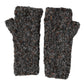 Dolce & Gabbana Gray Virgin Wool Knitted Fingerless Men Gloves