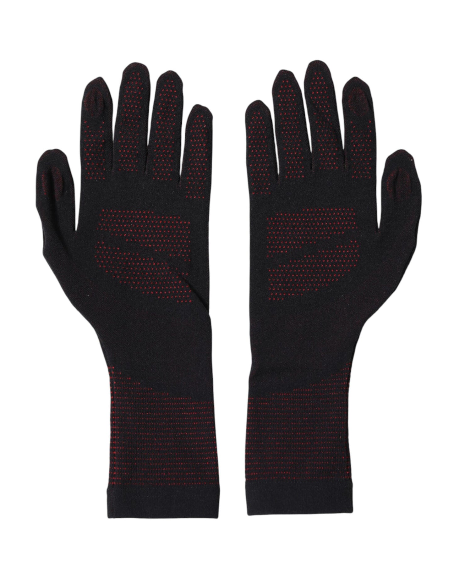 Dolce & Gabbana Black DG Logo Cotton Hands Mitten Men Gloves