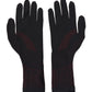 Dolce & Gabbana Black DG Logo Cotton Hands Mitten Men Gloves