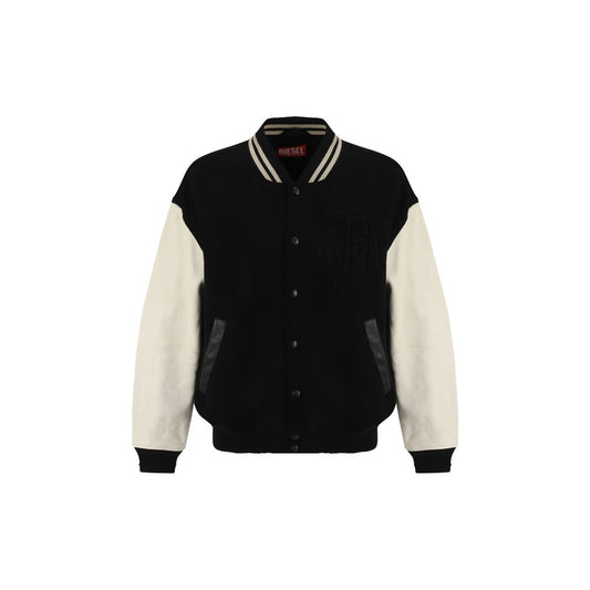 Diesel Multicolor Wool Bomber Mens Jacket