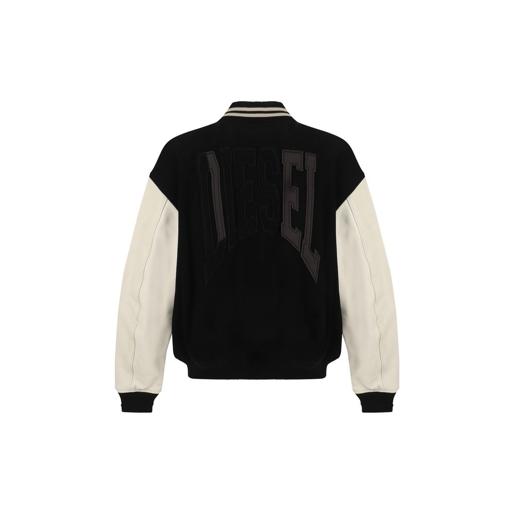 Diesel Multicolor Wool Bomber Mens Jacket