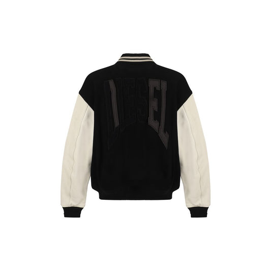Diesel Multicolor Wool Bomber Mens Jacket