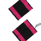 Dolce & Gabbana Black Pink DG Logo Cashmere 1 Pair Wristband Mens Bracelet