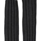 Dolce & Gabbana Black Virgin Wool Knitted Fingerless Gloves