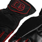 Dolce & Gabbana Black Red Nylon Wrist Length Mitten Gloves