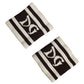 Dolce & Gabbana Black White DG Logo Cotton 1 Pair  Wristband Mens Bracelet