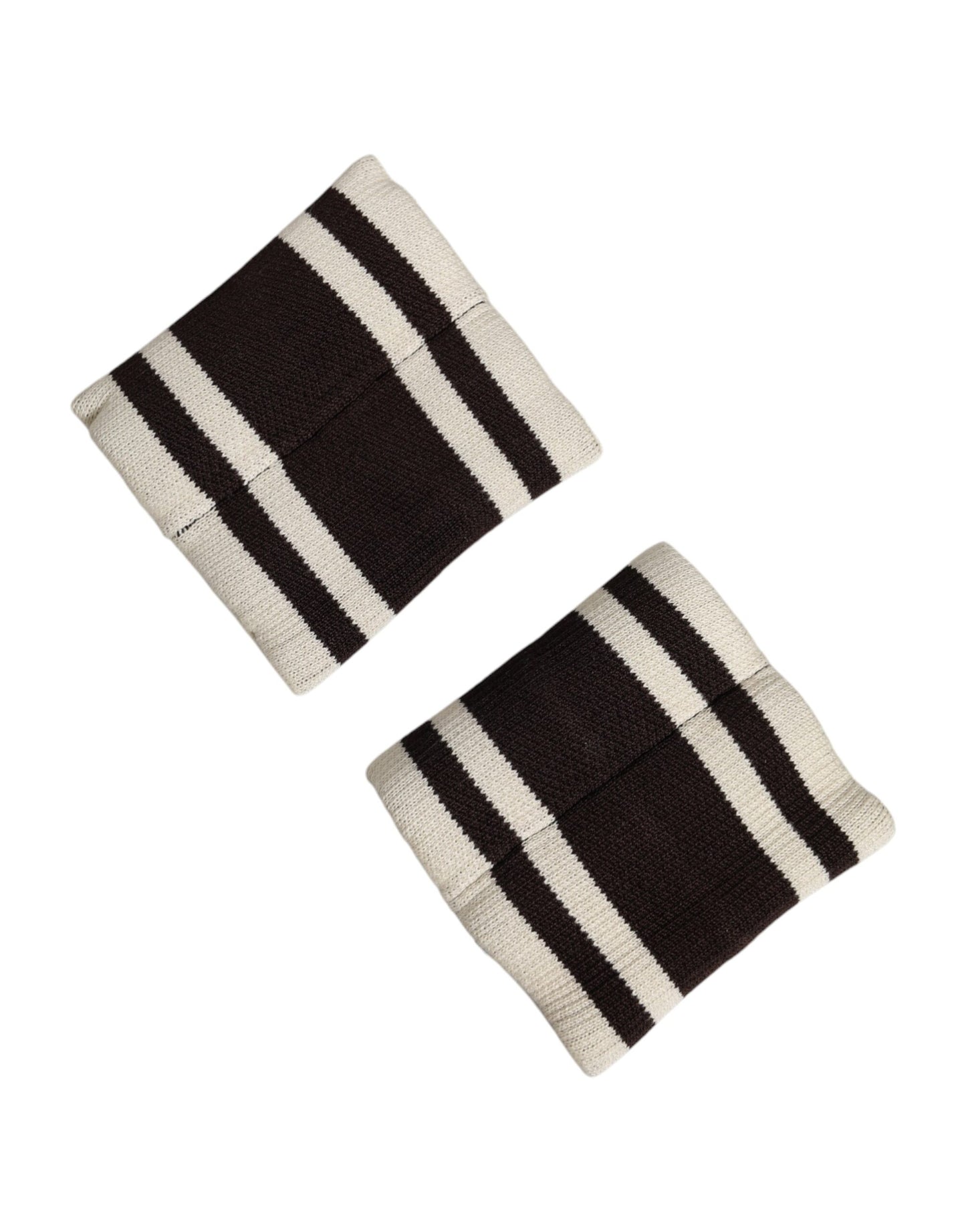 Dolce & Gabbana Black White DG Logo Cotton 1 Pair  Wristband Mens Bracelet