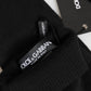 Dolce & Gabbana Black Virgin Wool Knitted Fingerless Men Gloves
