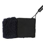 Dolce & Gabbana Black Wool Knitted Sweatbands Men Wristband Mens Bracelet