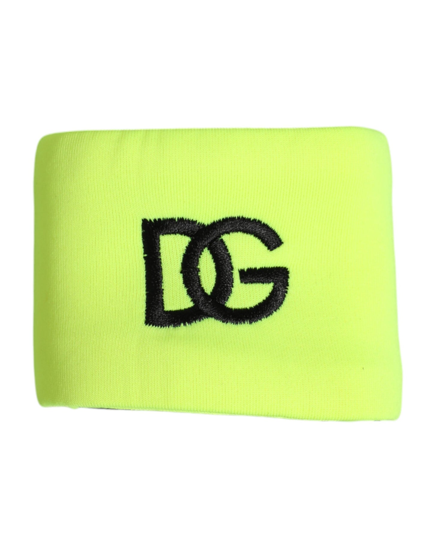 Dolce & Gabbana Yellow Green Silk DG Logo Men Wristband Mens Bracelet