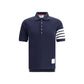 Thom Browne Blue Cotton Polo Shirt