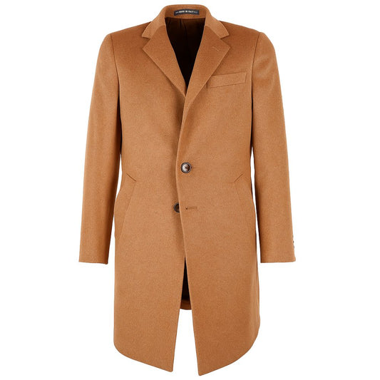 Made in Italy Camel Wool Men's Coat