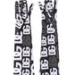 Dolce & Gabbana Black White DG Logo Elbow Length Mitten Gloves