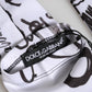 Dolce & Gabbana Black White DG Logo Elbow Length Mitten Gloves