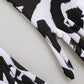 Dolce & Gabbana Black White DG Logo Elbow Length Mitten Gloves