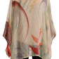 Etro Silk Multicolor Printed Poncho Long Sleeves Women Blouse Top