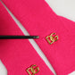 Dolce & Gabbana Pink Wool Fingerless Elbow Length Mitten Gloves