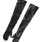 Dolce & Gabbana Black Polyester Elbow Length Mitten Gloves